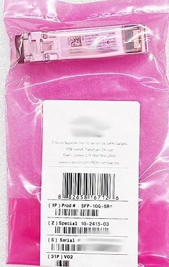 Cisco SFP-10G-SR 10GBASE-SR Optical Transceiver